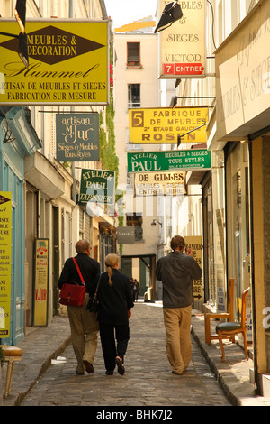 PASSAGE DU CHANTIER, PARIS Banque D'Images