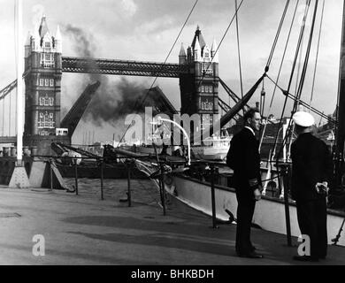 Géographie / voyages, Grande-Bretagne, Londres, ponts, Tower Bridge, années 1950, Banque D'Images