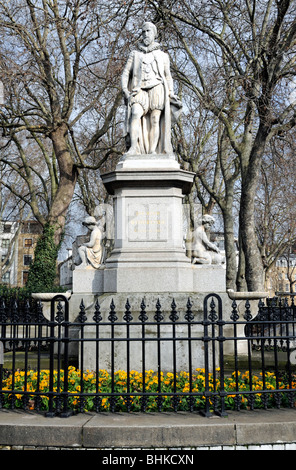 La Statue de Sir Hugh Myddelton Islington Green London England UK Banque D'Images