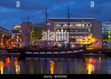 Jeanie Johnston, Tall Ship docks de Dublin Banque D'Images