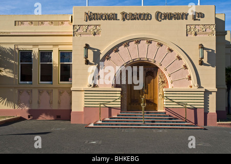 La National Tobacco Company bâtiment Art déco, Napier, Nouvelle-Zélande Banque D'Images