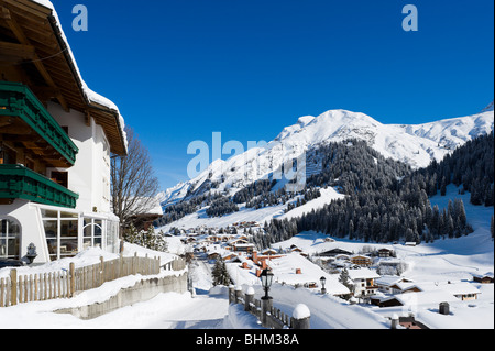 Vue sur la station de ski d'Arlberg Lech, région, Vorarlberg, Autriche Banque D'Images