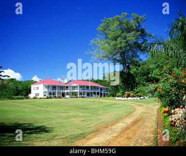 Maison de plantation de Vailima (Musée Robert Louis Stevenson), jardins botaniques de Vailima, Apia, île d'Upolu, Samoa Banque D'Images