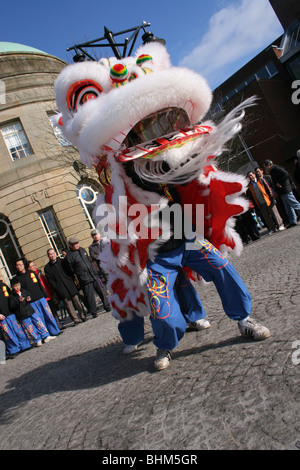 Les célébrations du Nouvel An chinois à Kilmarnock Écosse Banque D'Images