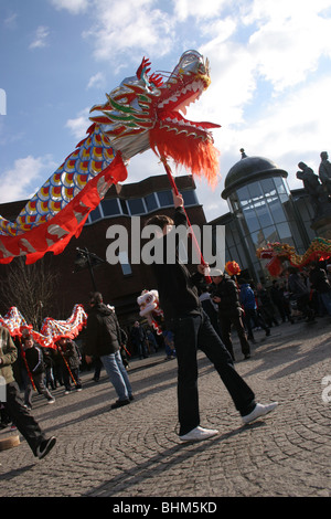 Les célébrations du Nouvel An chinois à Kilmarnock Écosse Banque D'Images