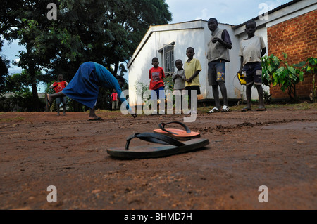 Orphelinat en Afrique Malawi Banque D'Images