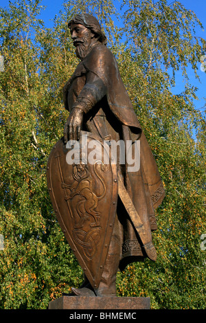 Statue en bronze d'Alexandre Nevsky à Vladimir, Russie Banque D'Images