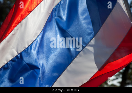 Drapeau Thaïlande  Le drapeau national de la Thaïlande Banque D'Images