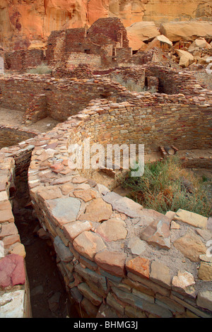 Pueblo Bonito kiva dans le Chaco Culture National Historical Park Banque D'Images