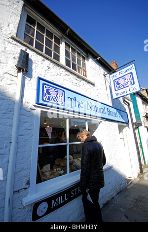 L'Oxfordshire, UK. Le Pain Naturel Co shop à Eynsham, près de Witney. 2010. Banque D'Images