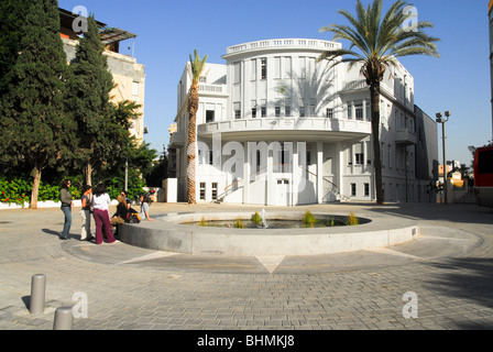 Israël, Tel Aviv, l'ancienne mairie à la place Bialik dans la rue Bialik Banque D'Images