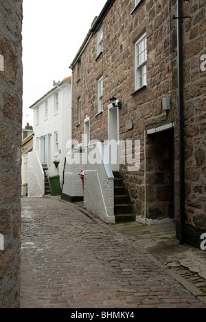 Scène de rue St Ives Cornwall UK Banque D'Images