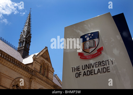 L'Université d'Adélaïde est un institut de vénérée où beaucoup de l'Australie, ont vu le jour. Banque D'Images