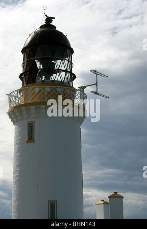 Le phare de Dunnet Head, sur la côte nord de l'Ecosse. Banque D'Images