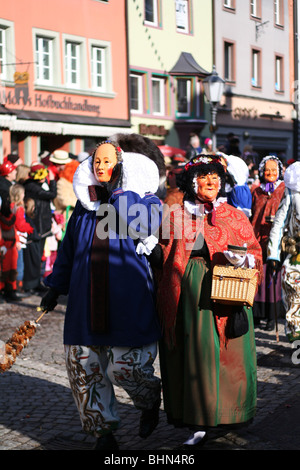 Swabian-Alemannic 'carnaval' Fasnet à Villingen, Allemagne du Sud Banque D'Images