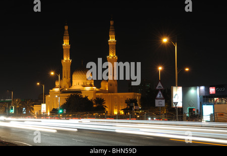 La mosquée de Jumeirah à Dubaï. Emirats Arabes Unis Banque D'Images