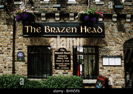 Brazen Head public house et restaurant, le plus vieux pub d'Irlande, Bridge Street, Dublin, Irlande du Sud Banque D'Images