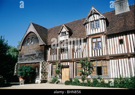 Partie de Château de Saint-Germain-de-Livet, Lisieux, Normandie, France Banque D'Images