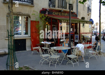 Géographie / voyages, France, Paris, Auteuil, Bar Artoire, Street Café, Additional-Rights Clearance-Info-Not-Available- Banque D'Images