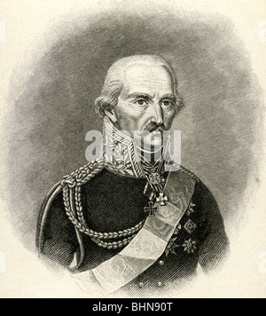 Gebhard Leberecht von Bluecher,, 16. 12,1742 - 12.9.1819, général prussien, portrait, lithographie de F. C. Groeger après peinture par Fleischmann, 1814, , n'a pas d'auteur de l'artiste pour être effacé Banque D'Images