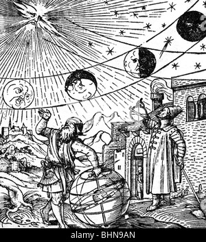 Astronomie, astronomes, laocut de Hans Holbein le Jeune, 1534, Banque D'Images