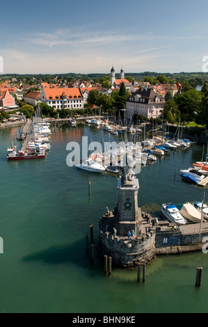 Géographie / voyage, Allemagne, Bavière, le lac de Constance, Lindau, port, lion bavarois, Additional-Rights Clearance-Info-Not-Available- Banque D'Images