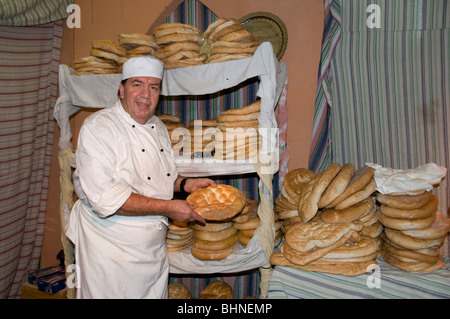 Mélange de boulangerie arabe arabe Souk bazar aux puces marché alimentaire Turquie Syrie Liban Jordanie Egypte Iran Iraq Banque D'Images