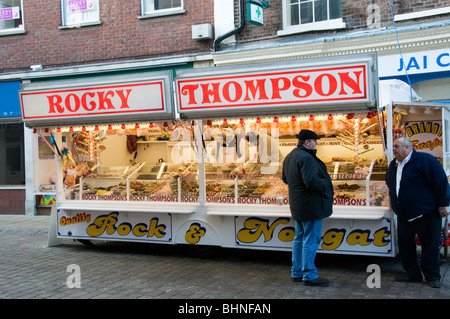 Rocky Thompson sur le stand à King's Lynn, Norfolk Mart Banque D'Images