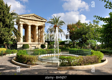 Barrakka Supérieure jardin, La Valette Banque D'Images