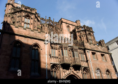 Sur la bibliothèque John Rylands de Manchester Deansgate Banque D'Images