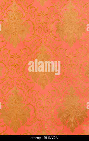 Close up of Floral Brocade conçu Banque D'Images