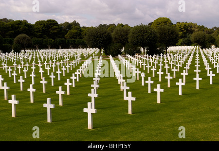 Cimetière militaire américain d'Tunis Tunisie Afrique où les héros de la DEUXIÈME GUERRE MONDIALE reste Banque D'Images