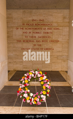 Cimetière militaire américain d'Tunis Tunisie Afrique où les héros de la DEUXIÈME GUERRE MONDIALE reste Banque D'Images