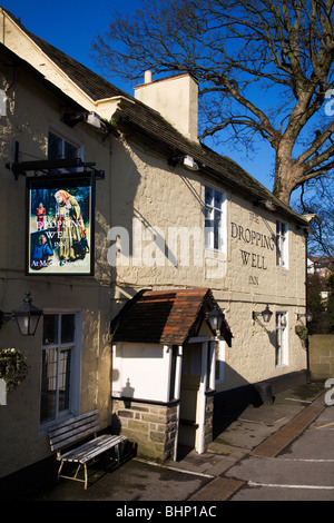 L'abandon Bien Inn North Yorkshire Angleterre Knaresborough Banque D'Images