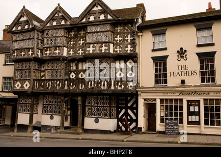 L'hôtel Feathers, Ludlow, Angleterre Banque D'Images