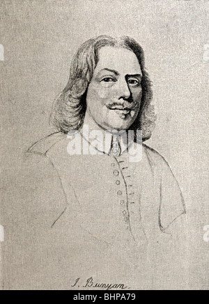 John Bunyan, 1628 à 1688. Anglais écrivain chrétien et prédicateur. Banque D'Images