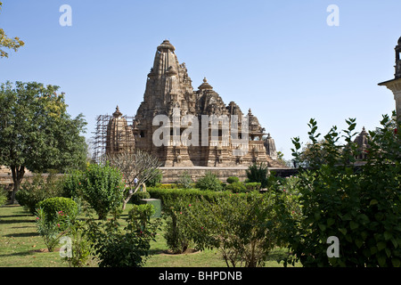 Vishvanath Temple (groupe occidental). Khajuraho. L'Inde Banque D'Images