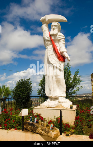 St.Elija Statue à Byblos Liban Moyen Orient Banque D'Images