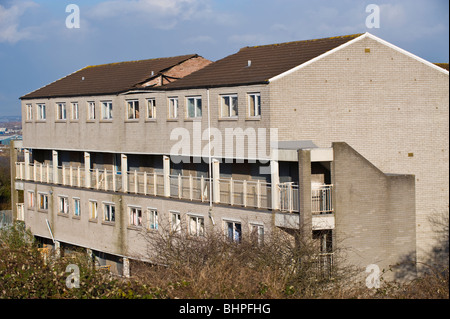 "L'abandon des banques de Billy Immobilier conseil appartements maintenant connue sous le nom de projet de régénération Penarth Heights, Penarth, dans le sud du Pays de Galles, Royaume-Uni Banque D'Images