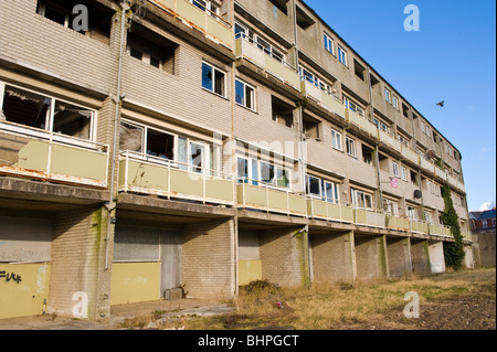 "L'abandon des banques de Billy Immobilier conseil appartements maintenant connue sous le nom de projet de régénération Penarth Heights, Penarth, dans le sud du Pays de Galles, Royaume-Uni Banque D'Images