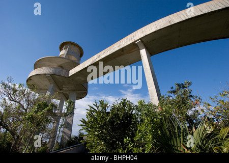 Shark Valley tour d'observation, le Parc National des Everglades, Floride Banque D'Images