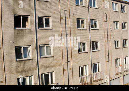 "L'abandon des banques de Billy Immobilier conseil appartements maintenant connue sous le nom de projet de régénération Penarth Heights, Penarth, dans le sud du Pays de Galles, Royaume-Uni Banque D'Images