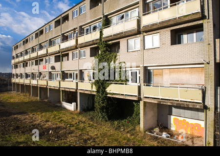 "L'abandon des banques de Billy Immobilier conseil appartements maintenant connue sous le nom de projet de régénération Penarth Heights, Penarth, dans le sud du Pays de Galles, Royaume-Uni Banque D'Images