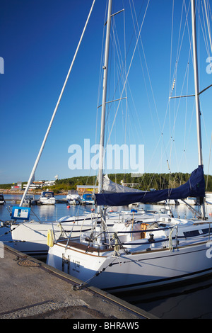L'Estonie, l'Europe orientale, des États baltes, Tallinn, Yachts à Pirita Harbour Banque D'Images