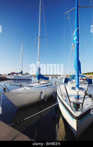 L'Estonie, l'Europe orientale, des États baltes, Tallinn, Yachts à Pirita Harbour Banque D'Images