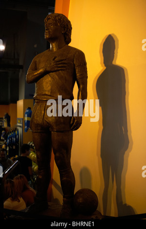 Statue de Diego Maradona à l'intérieur de la Alberto J Armando la stade bombonera, stade de l'atletico boca juniors, club de football de buenos aires aires argentine Banque D'Images