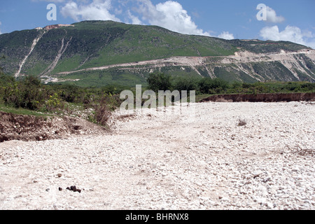 L'érosion en Haïti à la suite de la saison des ouragans 2008 Banque D'Images