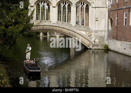 Pont de soupir, St John's College, Université de Cambridge Banque D'Images