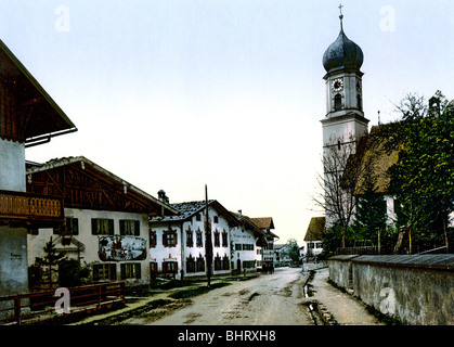 Gesamtansicht Oberammergau Banque D'Images