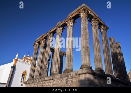 Le Temple Romain de Diana Evora Portugal Alentejo Banque D'Images